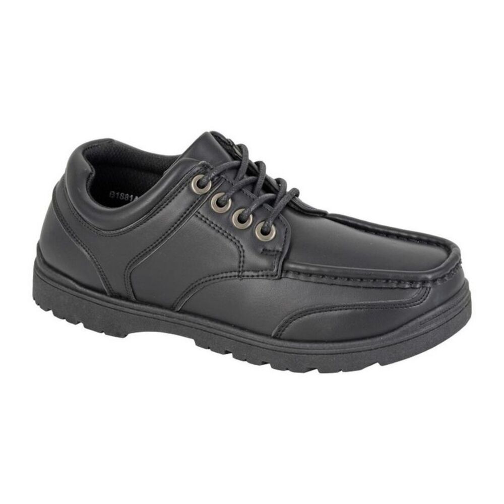 Route 21 Boys Monty Boat Shoes / Black